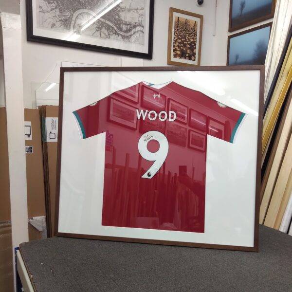 how to frame a football shirt