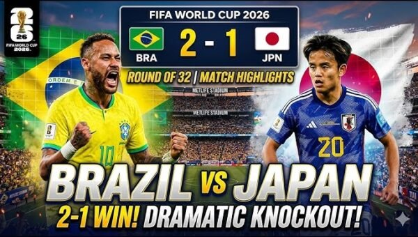 Brazil 2-1 Japan Highlights & All Goals | FIFA World Cup 2026 Round of 32